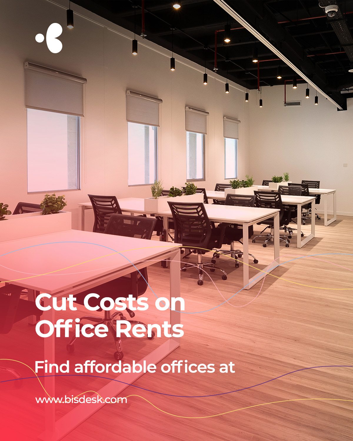 Coworking and office space campaign design by Creative Manda, Dubai