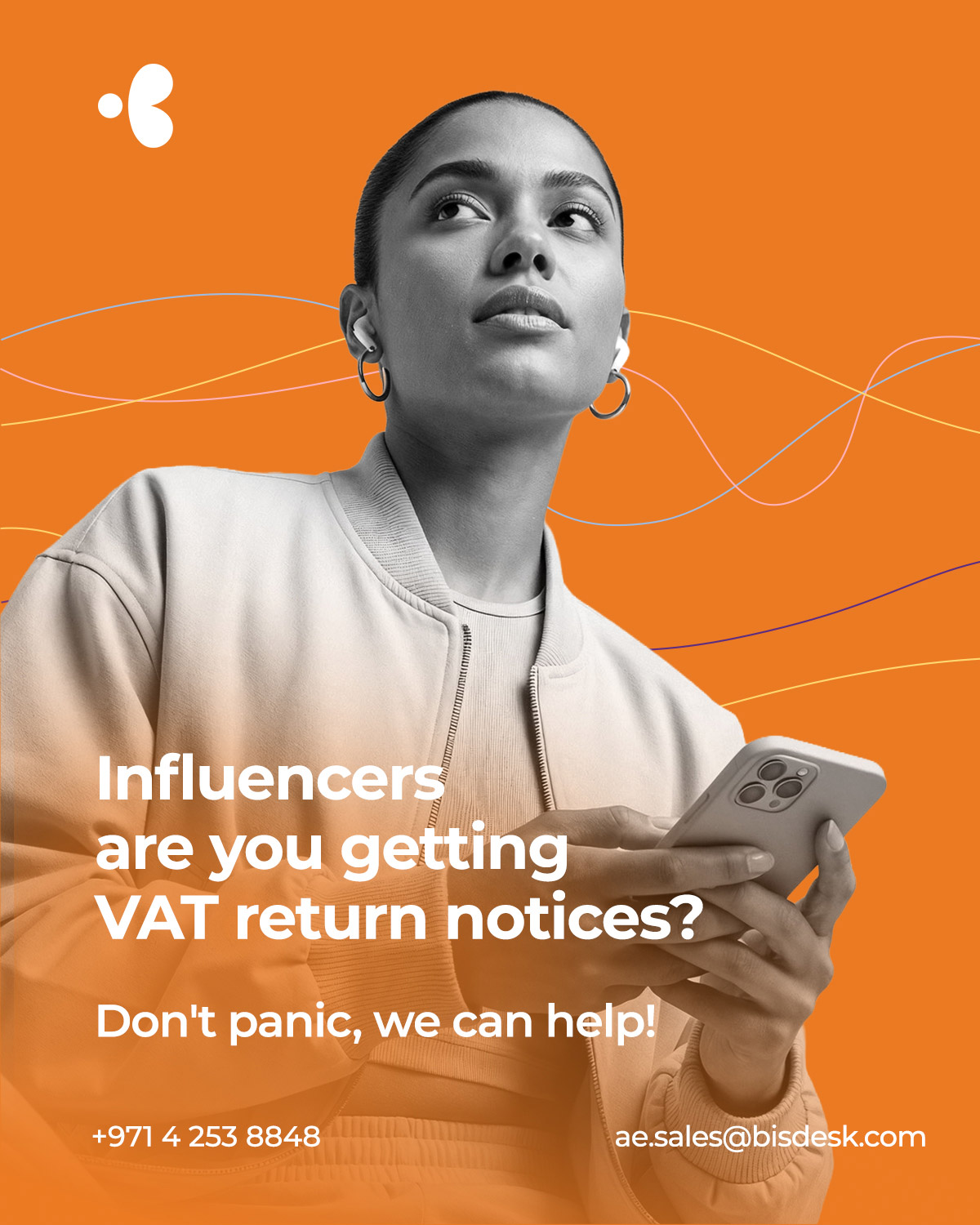 UAE tax and VAT notice campaign design by Creative Manda, Dubai